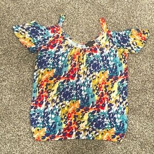 Attention Cold Shoulder Top L